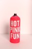 ''Hot Pink Fun'' customised empty spray can by Dave Buonaguidi