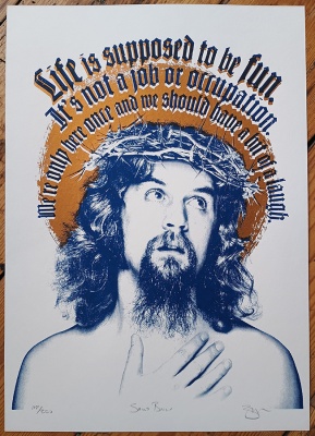 ''Saint Billy'' limited edition screenprint by Barry D Bulsara