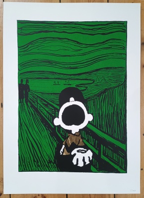 ''Scream'' 3rd edition limited edition screenprint by Mandy Doubt