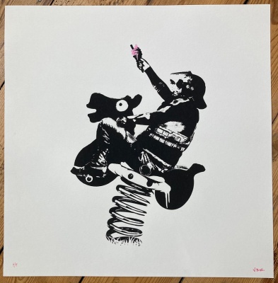 ''Fun Police'' limited edition screenprint by J Boy