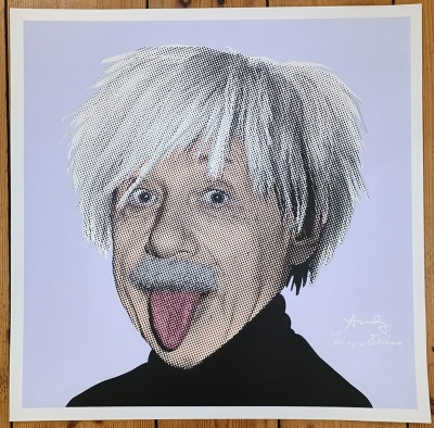 ''Andy Einstein'' limited edition screenprint by Richard Pendry