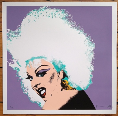''Divine (lilac edition)'' limited edition screenprint by Richard Pendry
