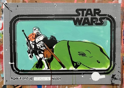 ''SWNo0001'' limited edition Star Wars screenprint by Carl Stimpson