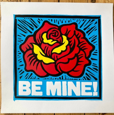 ''Be Mine'' limited edition screenprint by Gareth Williams