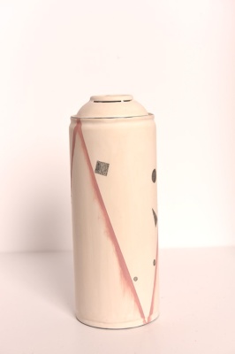 ''Static Fall'' customised empty spray can by Hannah Luxton