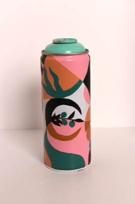 ''Olive Dreams 3'' customised empty spray can by Mona Sharif