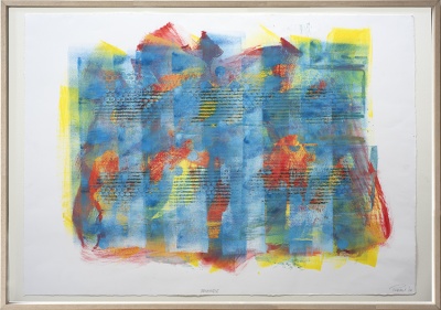 ''Manganese'' original abstract painting by Mark Perronet